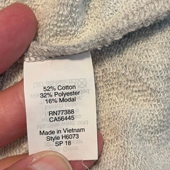 J. Crew Gray French Terry Cowlneck Dress Medium - Picture 6 of 7